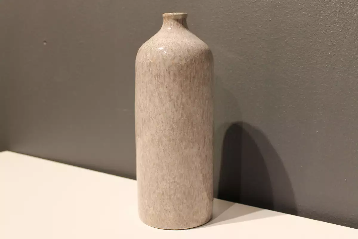 Vase bouteille en céramique, Poterie d'Accolay