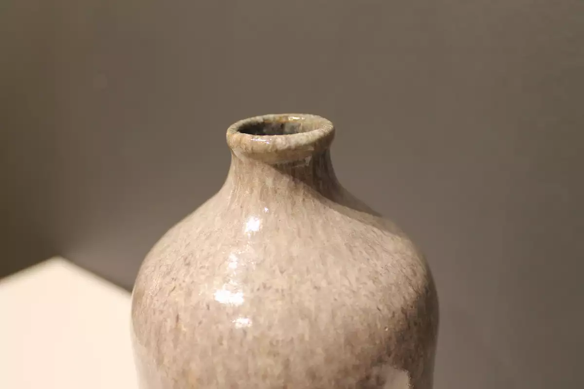 Vase bouteille en céramique, Poterie d'Accolay