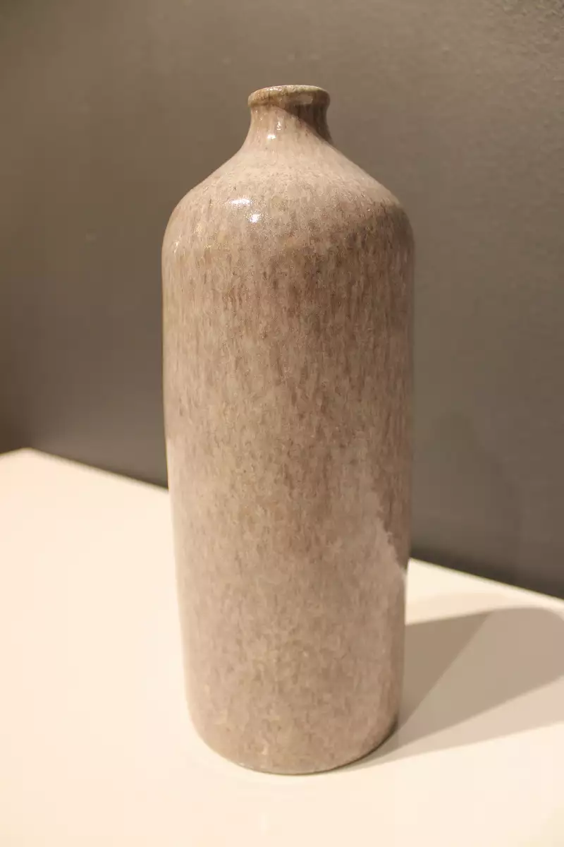 Vase bouteille en céramique, Poterie d'Accolay